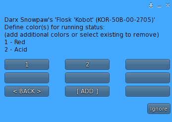 Colors Menu